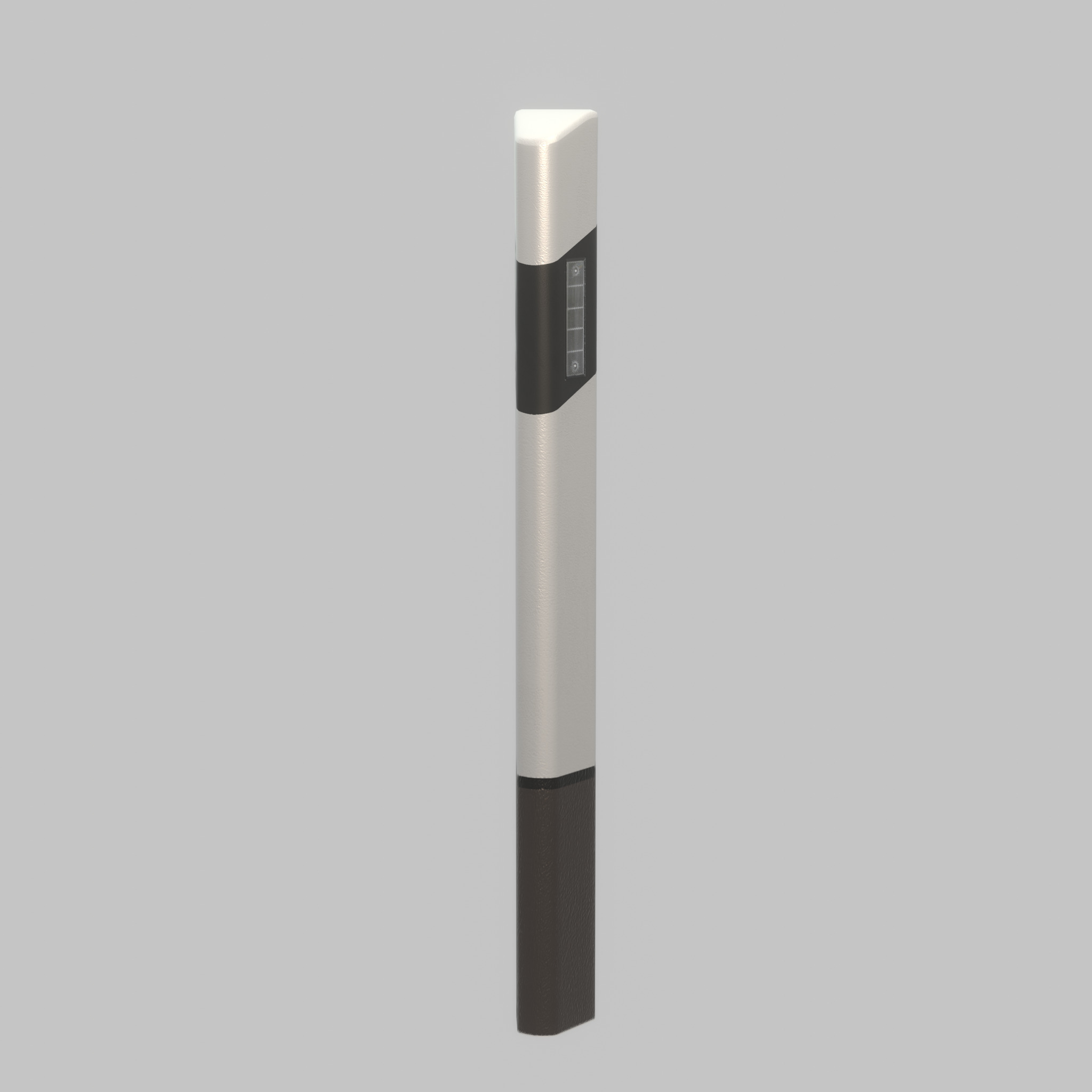 Delineator posts with white reflectors L Low-poly 3D model_51