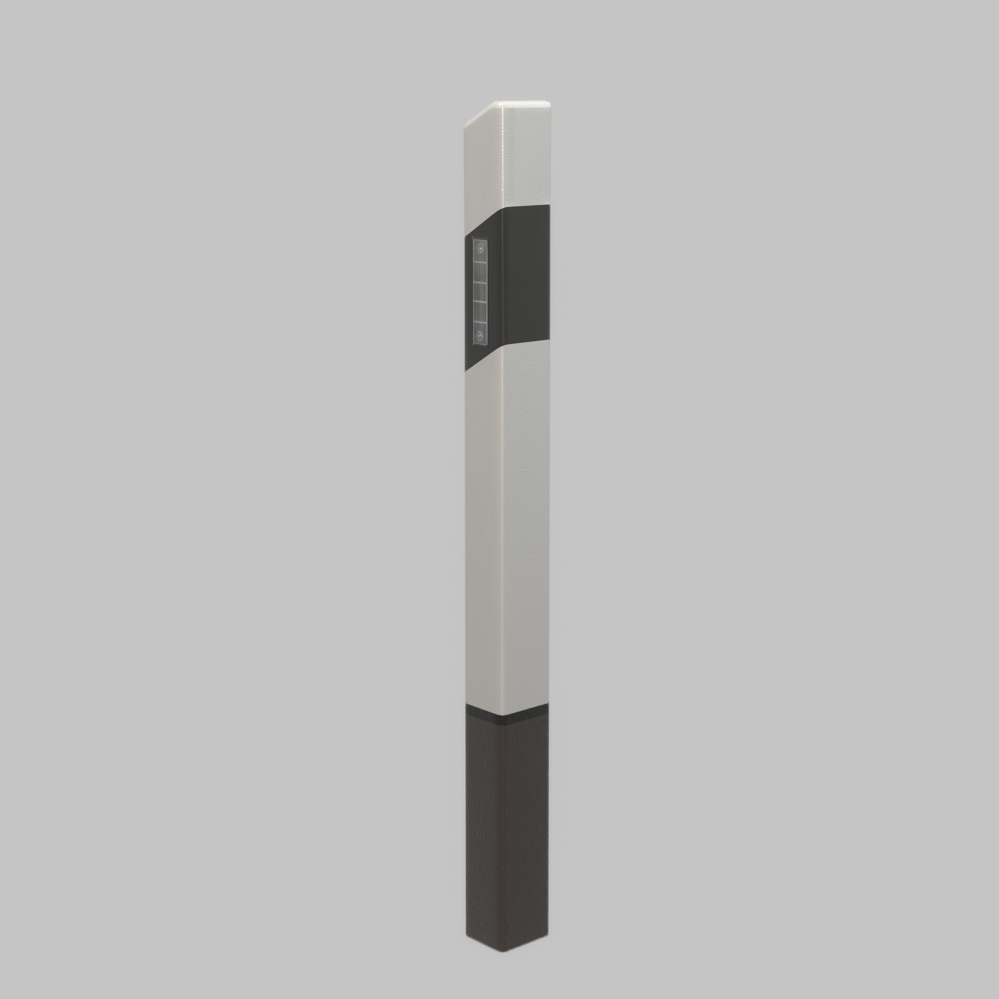 Delineator posts with white reflectors L Low-poly 3D model_67