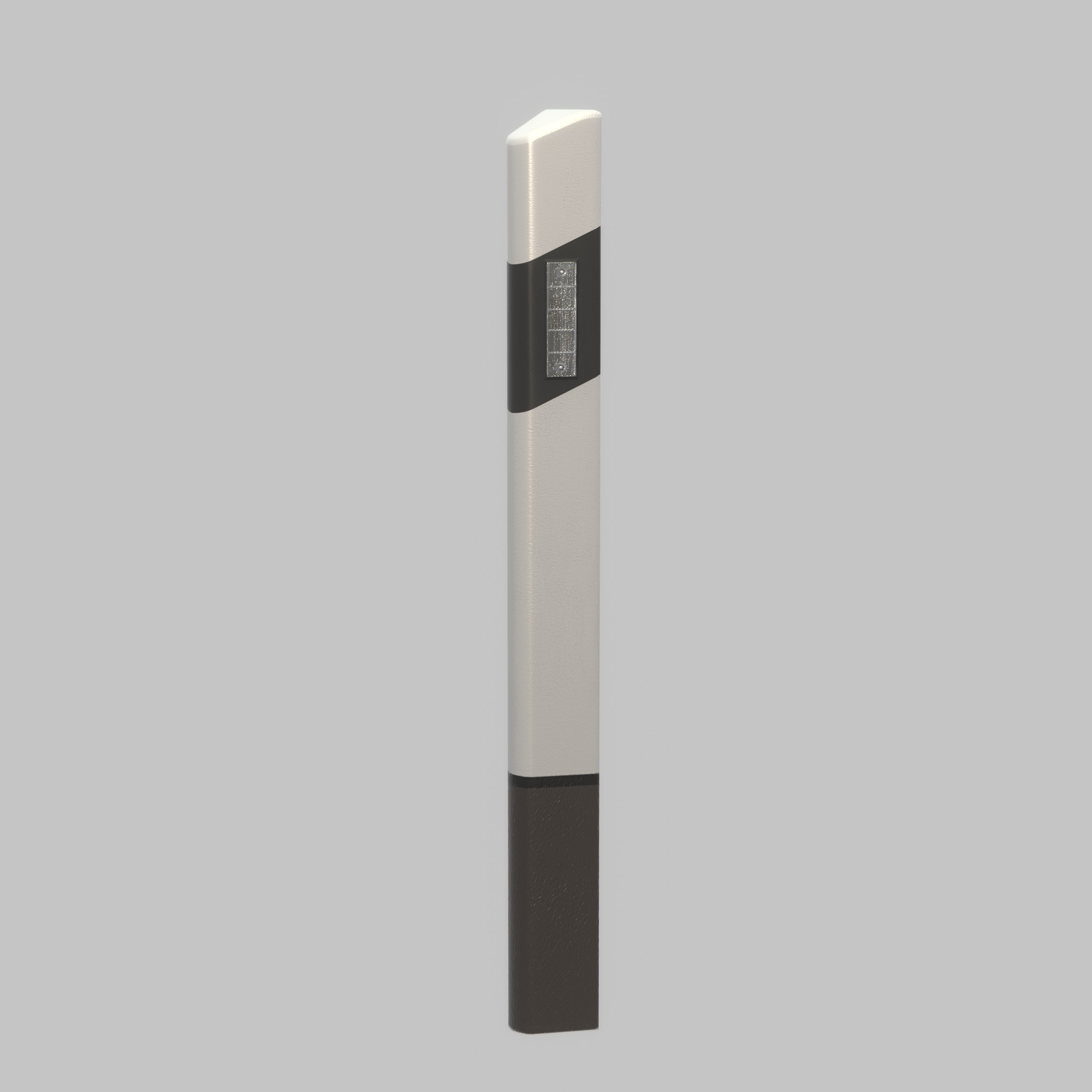 Delineator posts with white reflectors L Low-poly 3D model_57