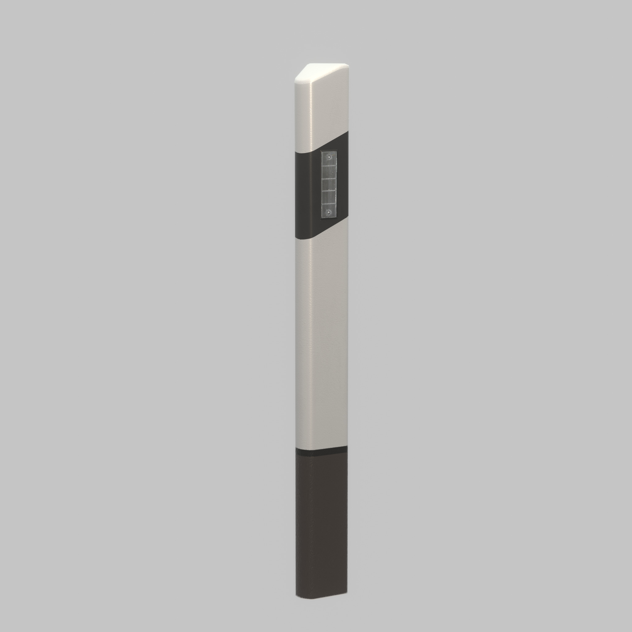 Delineator posts with white reflectors L Low-poly 3D model_55