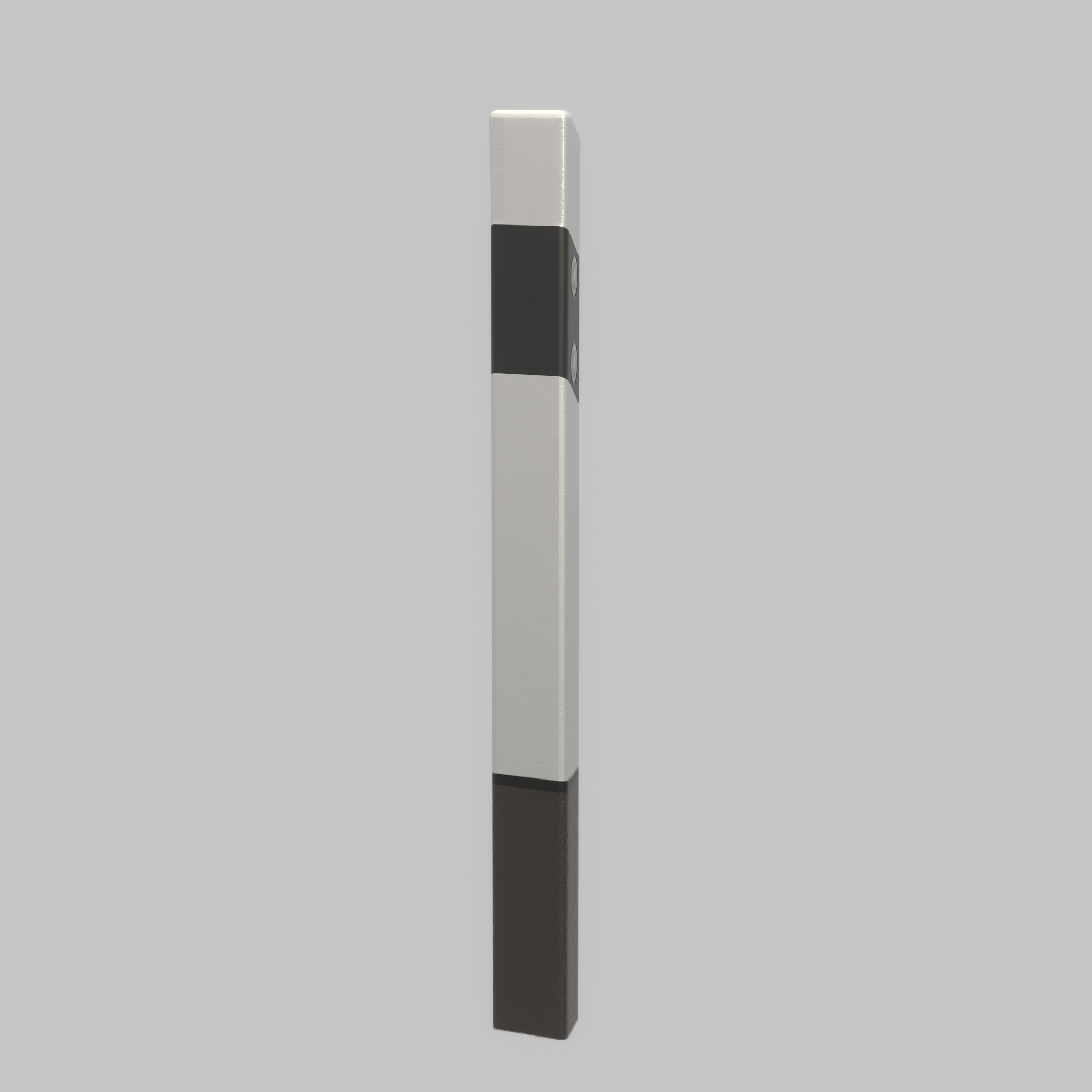 Delineator posts with white reflectors L Low-poly 3D model_28