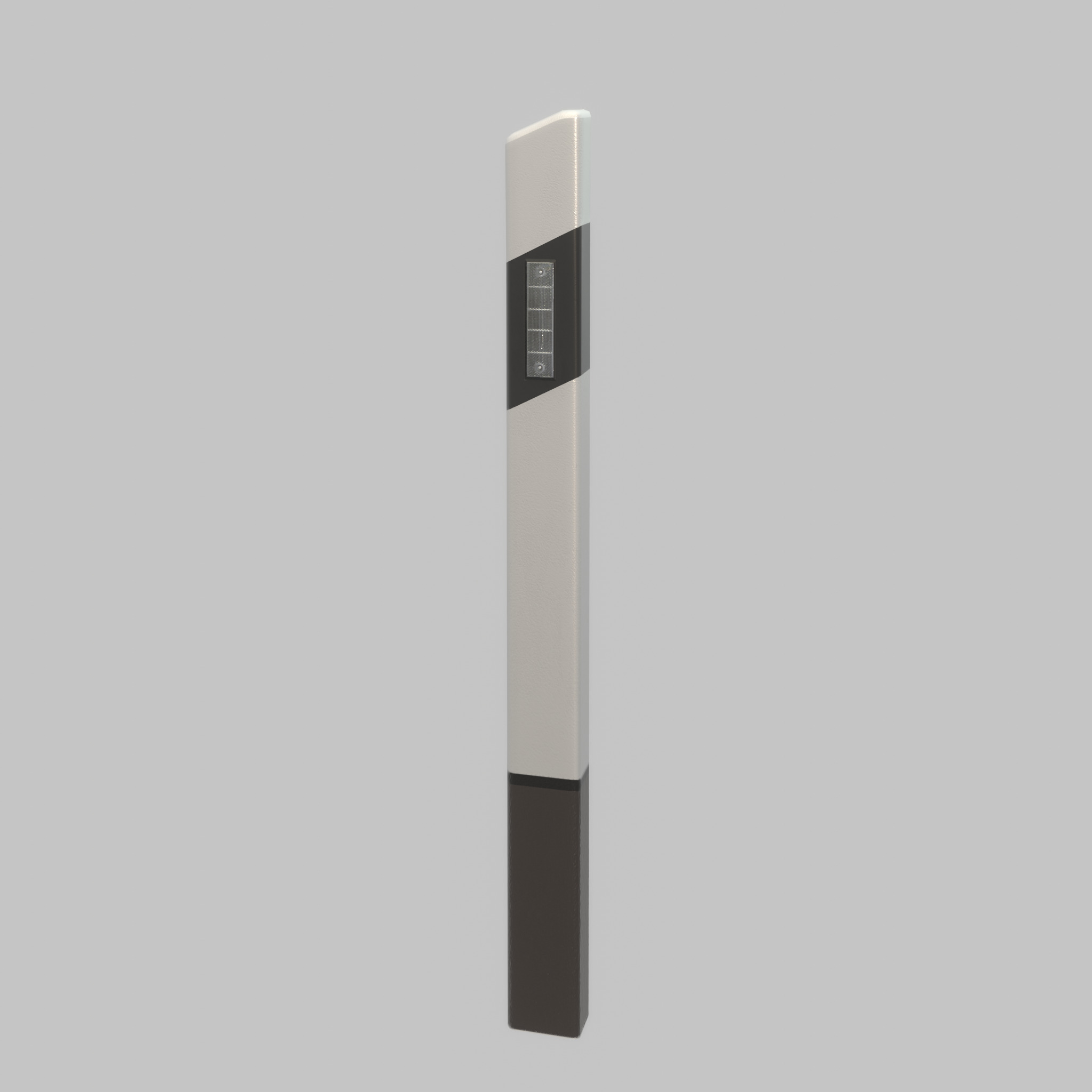 Delineator posts with white reflectors L Low-poly 3D model_62
