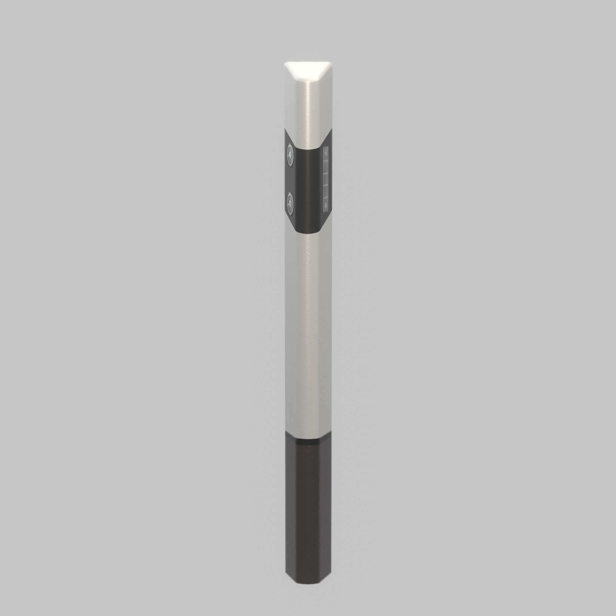 Delineator posts with white reflectors L Low-poly 3D model_49