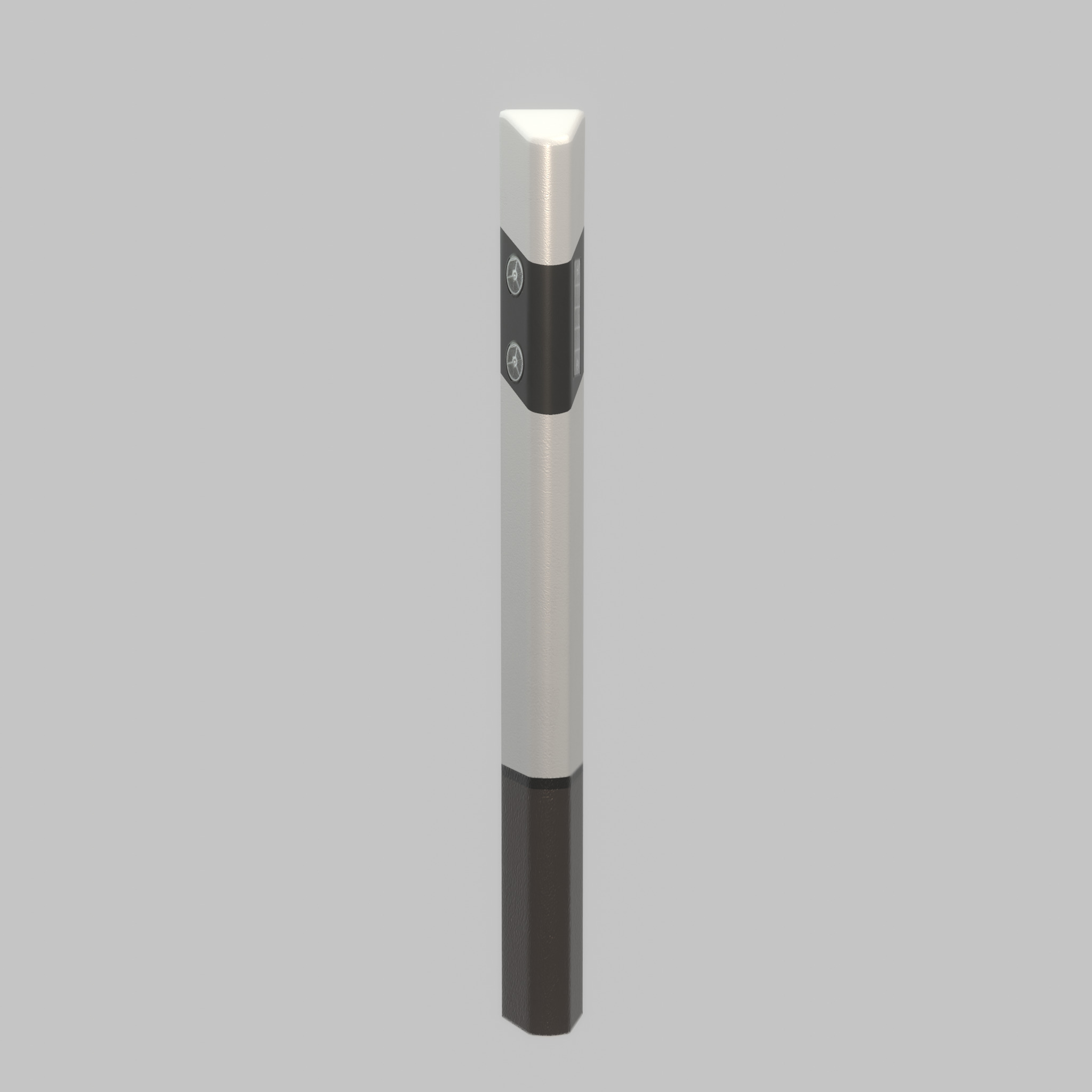 Delineator posts with white reflectors L Low-poly 3D model_48