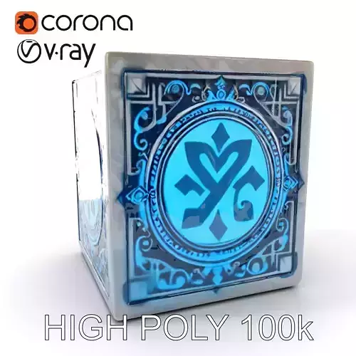Mystical Artifact Cube Model Pack Low-poly 3D model
