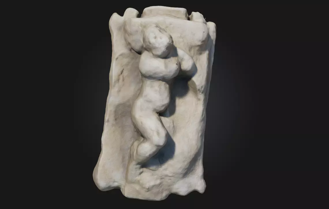 Reclining Figure Stylized Human Form 3D model