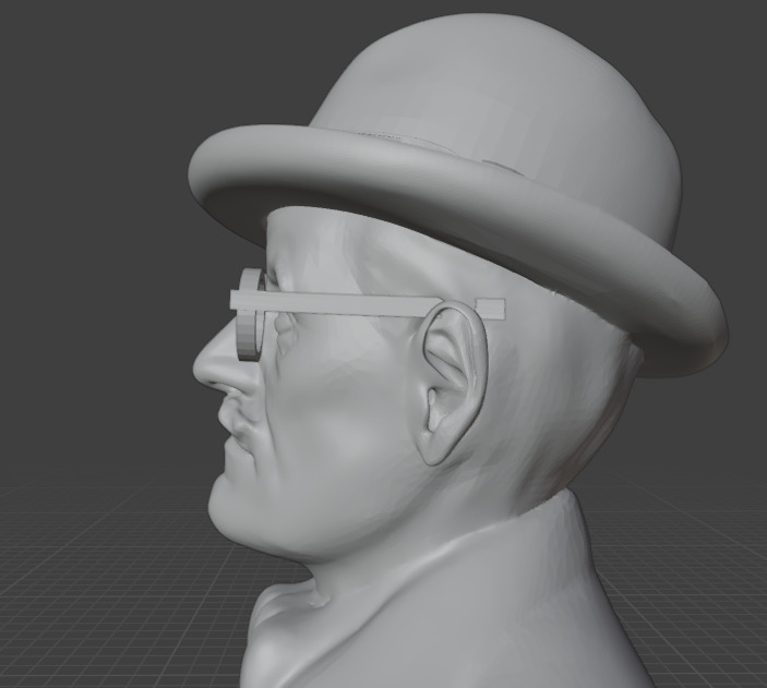 James Joyce 3D print model_21