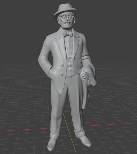 James Joyce 3D print model_22