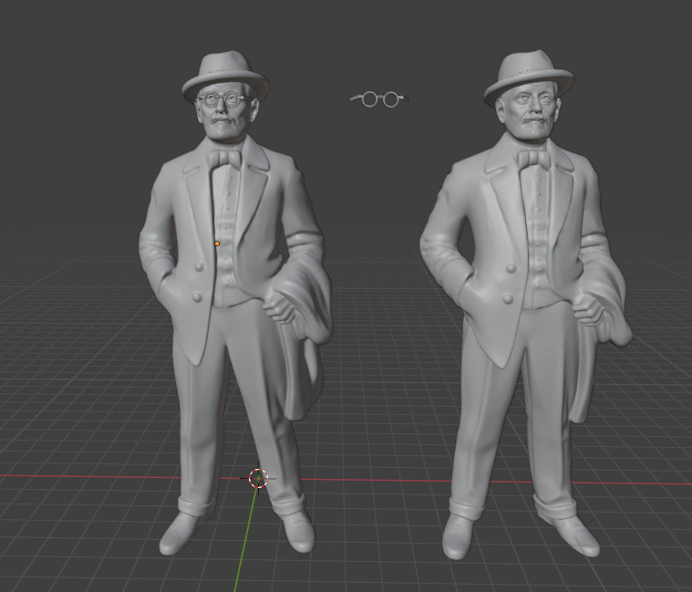 James Joyce 3D print model_25