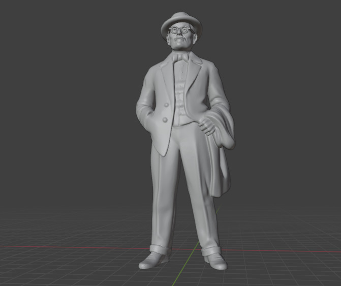 James Joyce 3D print model_10