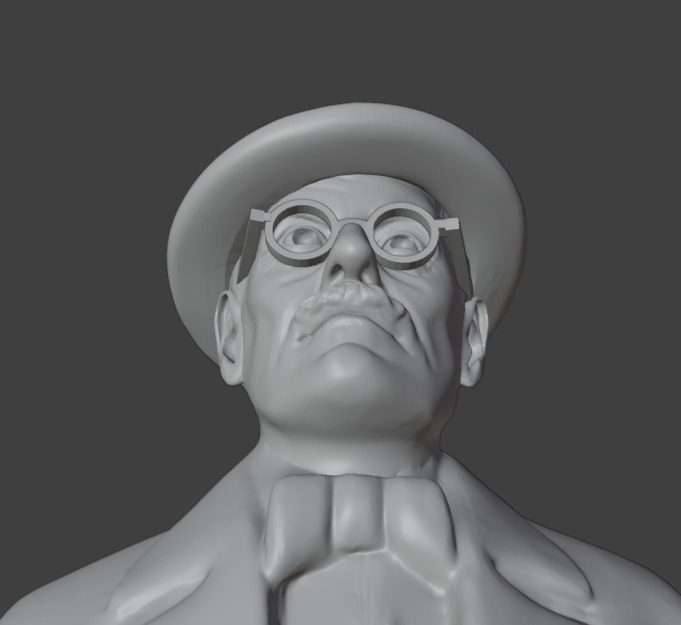 James Joyce 3D print model_19