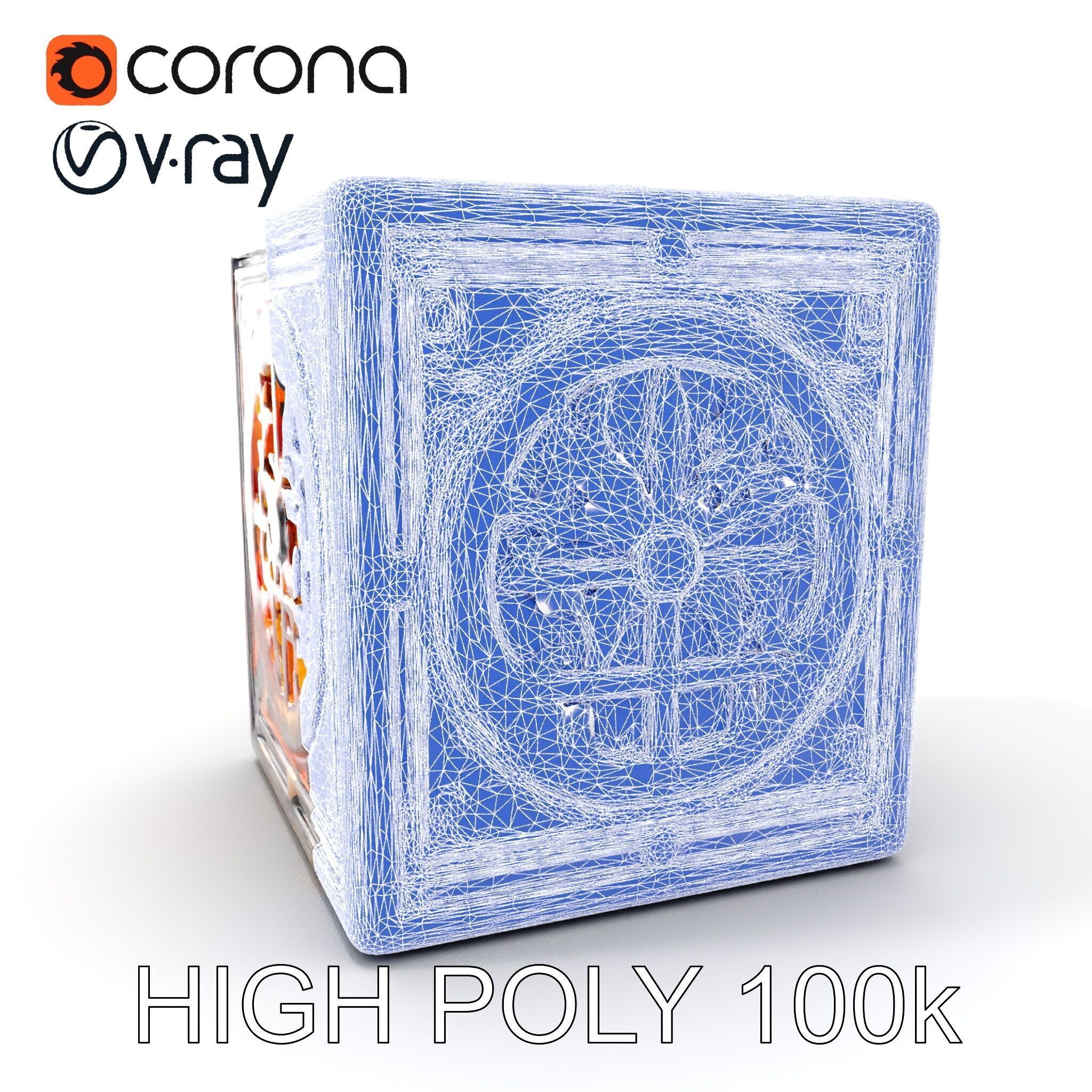 Steampunk Gear Cube Model Pack Low-poly 3D model_5