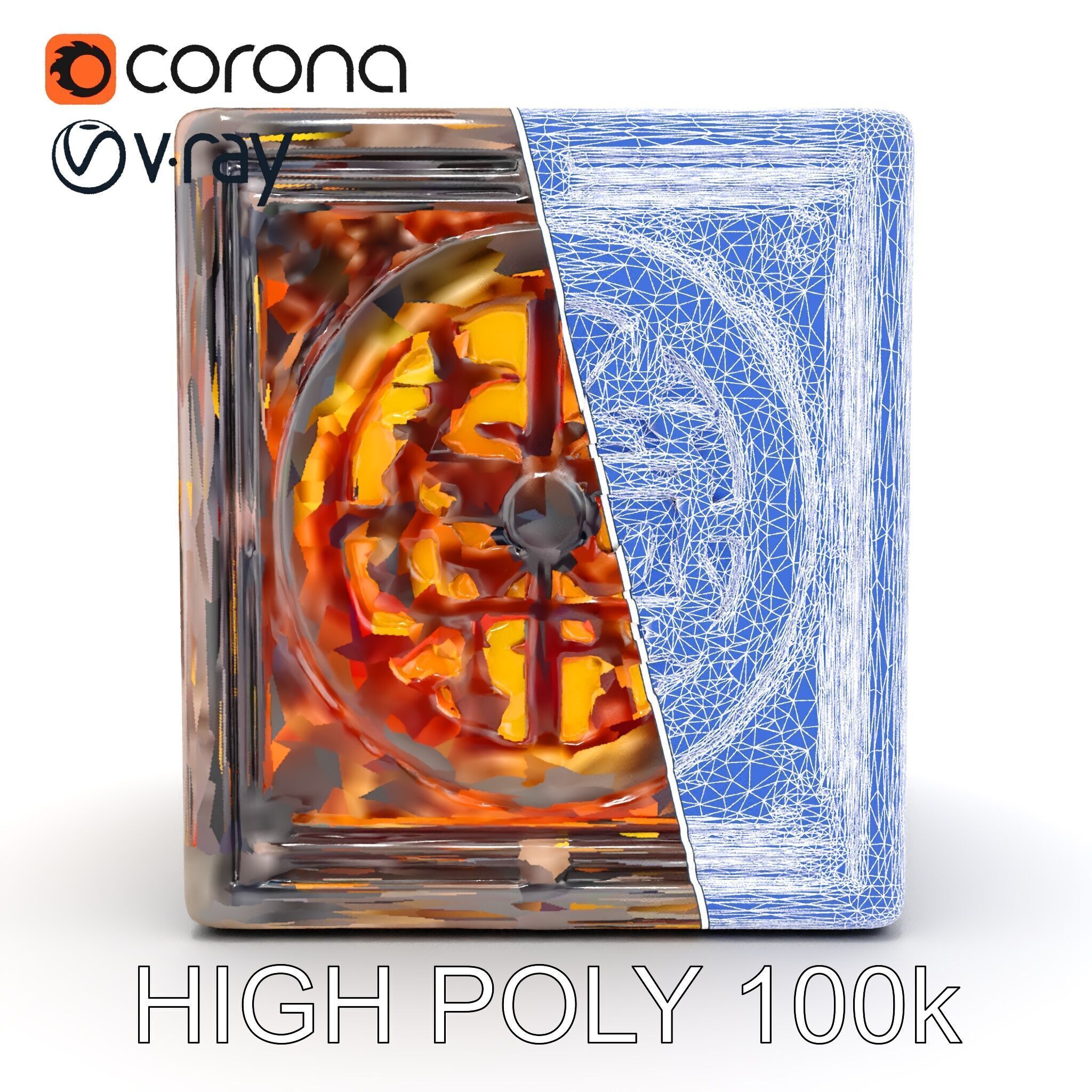 Steampunk Gear Cube Model Pack Low-poly 3D model_31