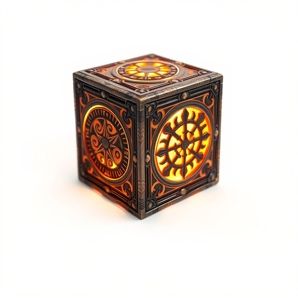 Steampunk Gear Cube Model Pack Low-poly 3D model_3