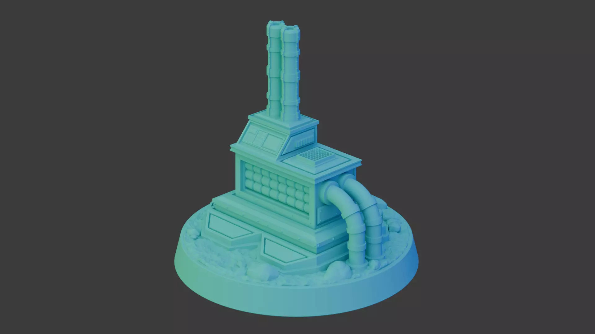 40mm Tactical Objective Marker  3D print model_0