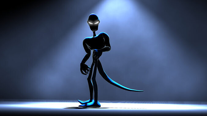 Karakter Superhero  3D model