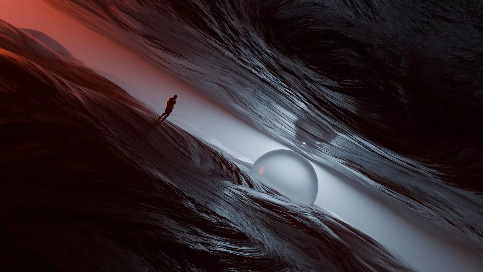 Animation Walking In a Sci-Fi Environment 3D model_0