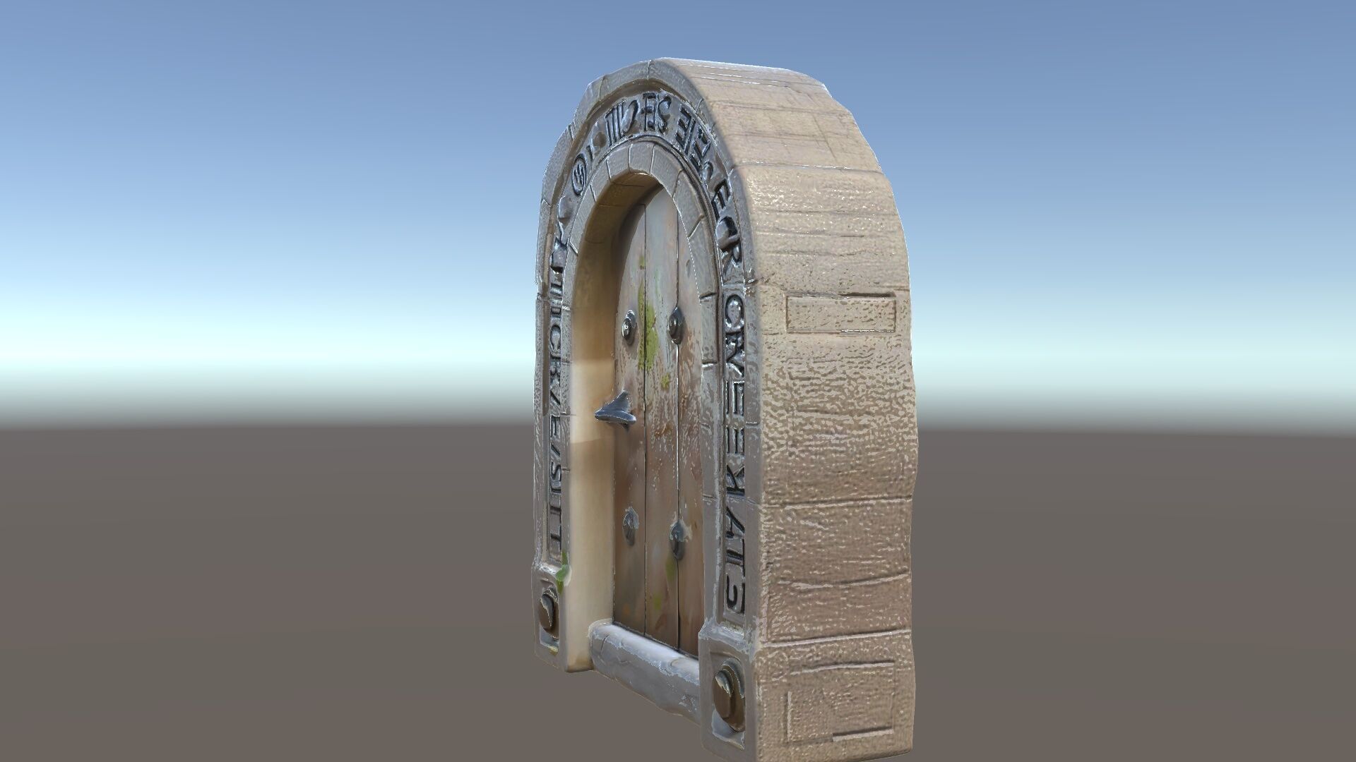 Fantasy Stone Door Model Pack Low-poly 3D model_34