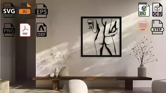 Wall Decor Art - Wine Lovers