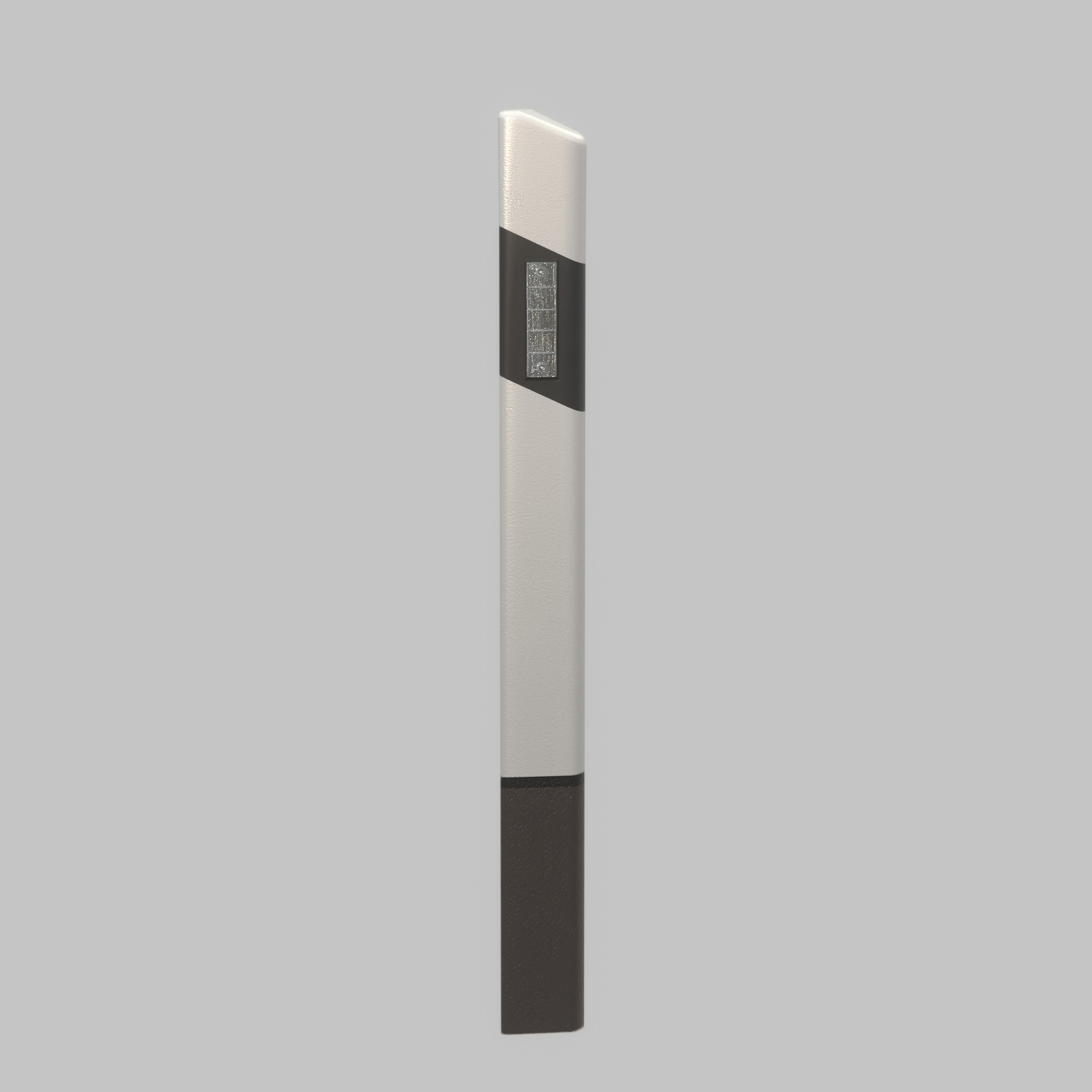 Delineator posts with white reflectors R Low-poly 3D model_62