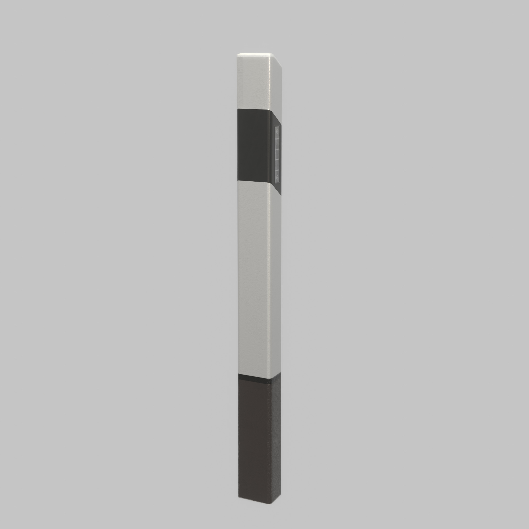 Delineator posts with white reflectors R Low-poly 3D model_26