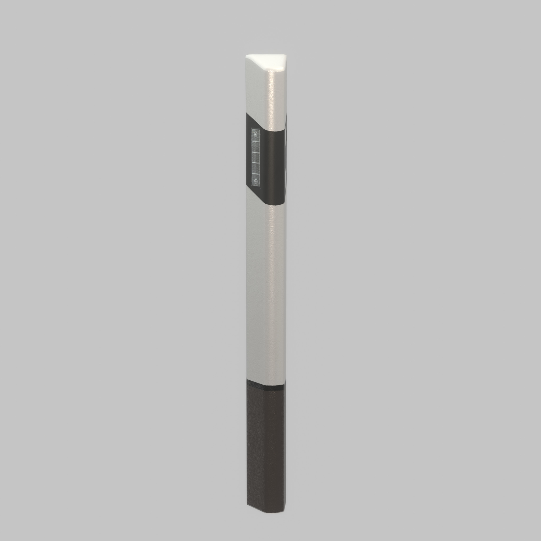 Delineator posts with white reflectors R Low-poly 3D model_59