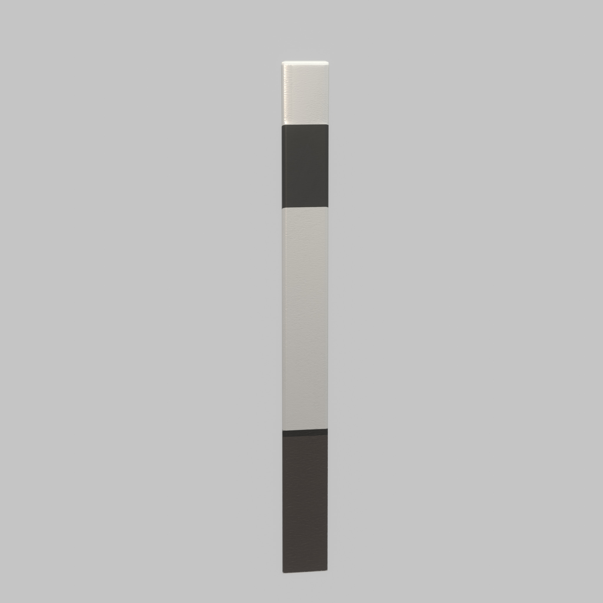Delineator posts with white reflectors R Low-poly 3D model_34