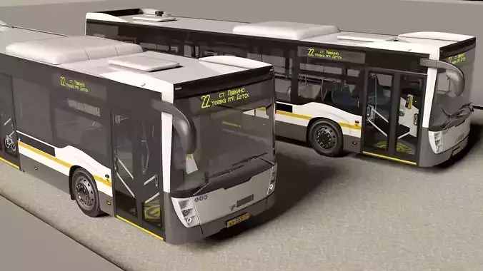 City Bus with interior