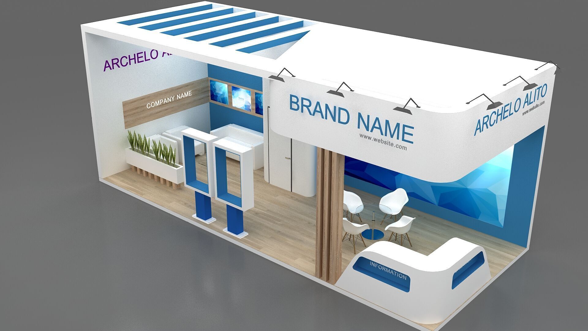 exhibition 3d 3D model_4