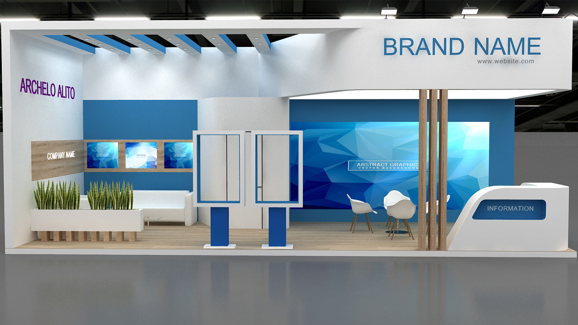 exhibition 3d 3D model_2