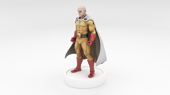Saitama The Caped Baldy 3D print model
