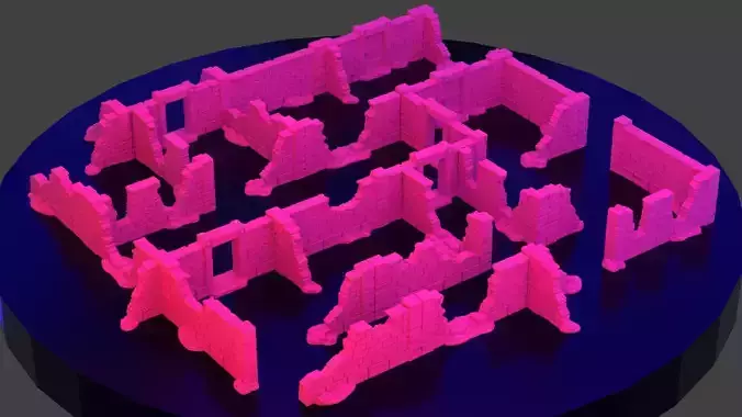 Modular Dungeon Walls 10 piece set