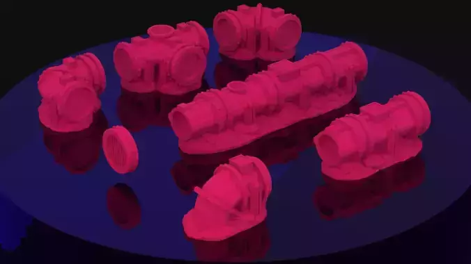 Modular Imperial Pipe Barricade Set 28 32mm