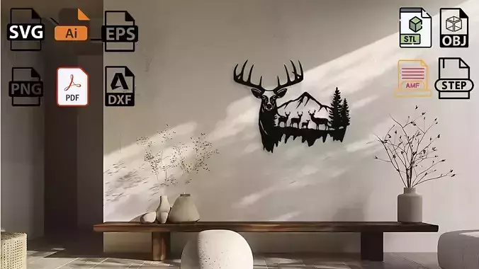 Deer Wall Decor
