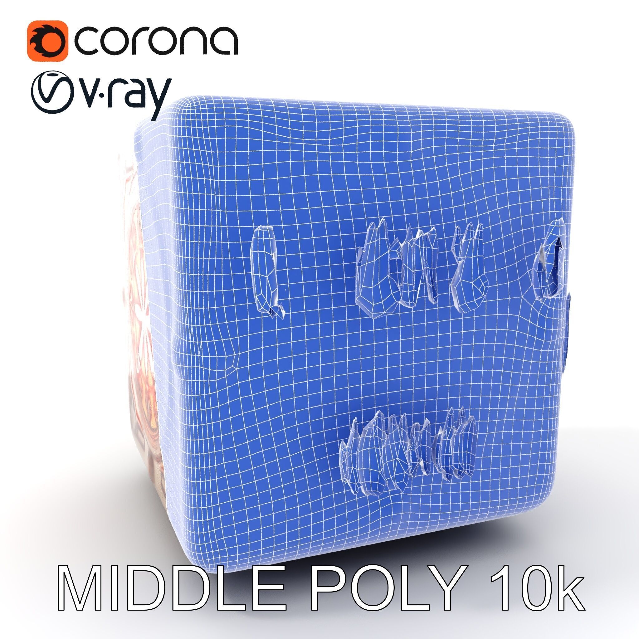 Ornate Glowing Cube Model Pack Low-poly 3D model_31