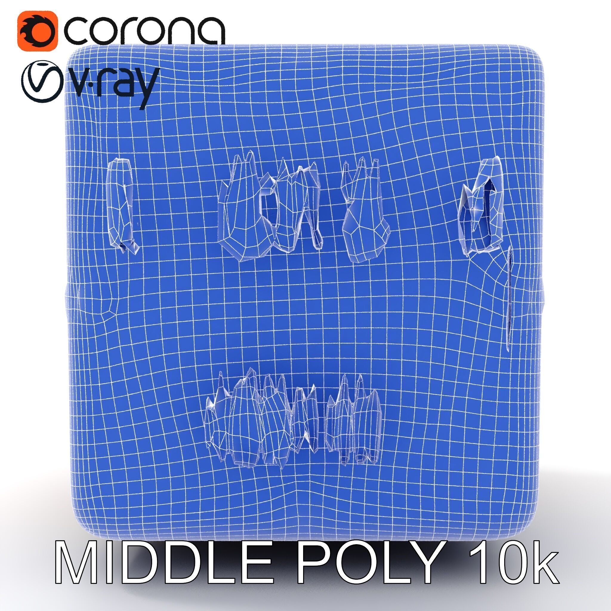 Ornate Glowing Cube Model Pack Low-poly 3D model_22