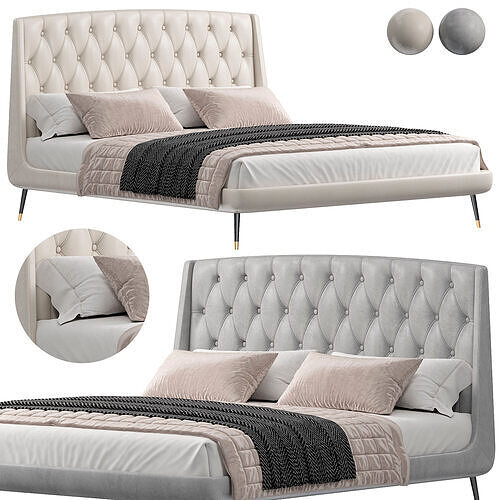 Claire Bed 3D model