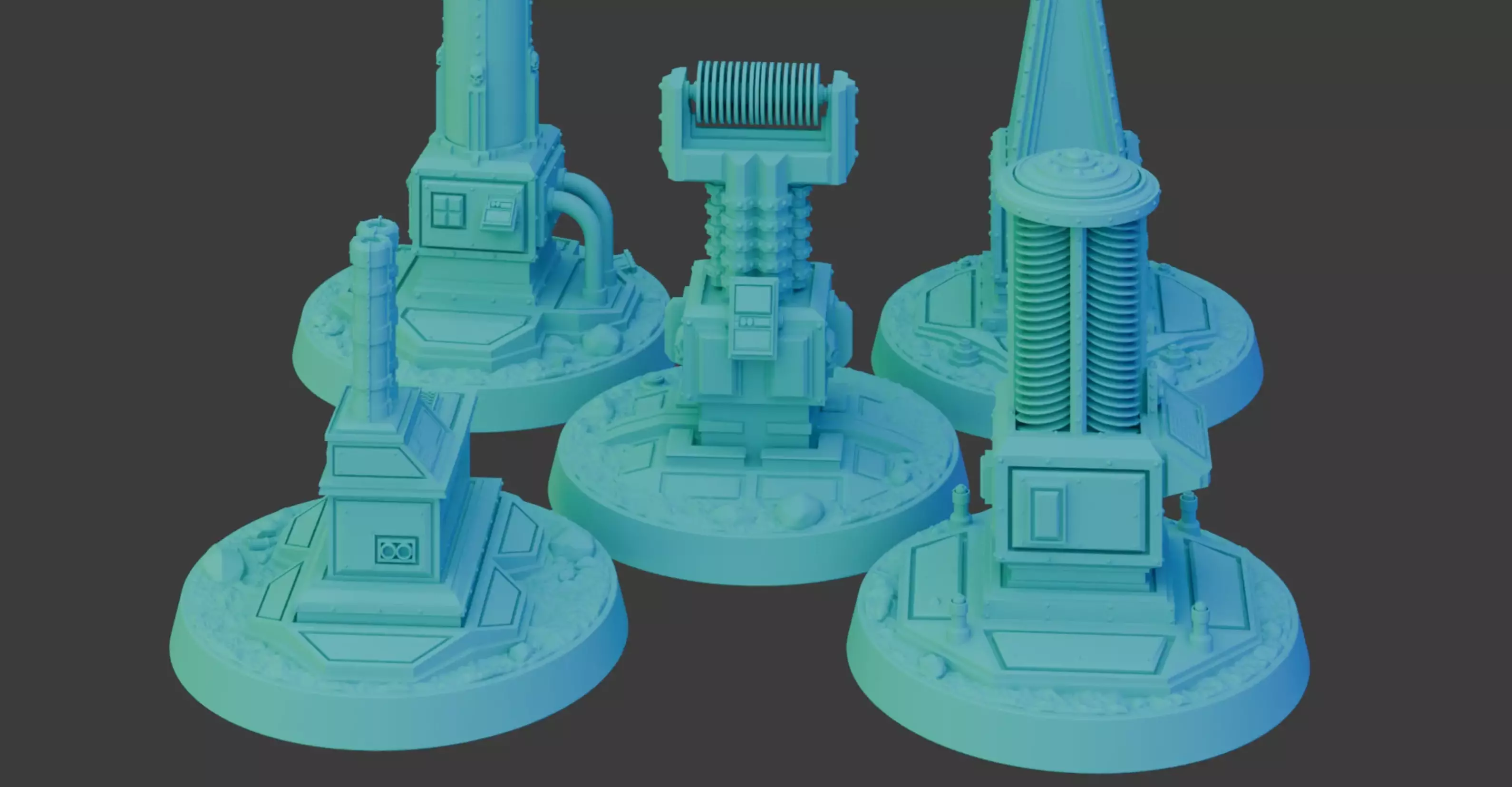 40mm Tactical Objective Markers BUNDLE 3D print model_0