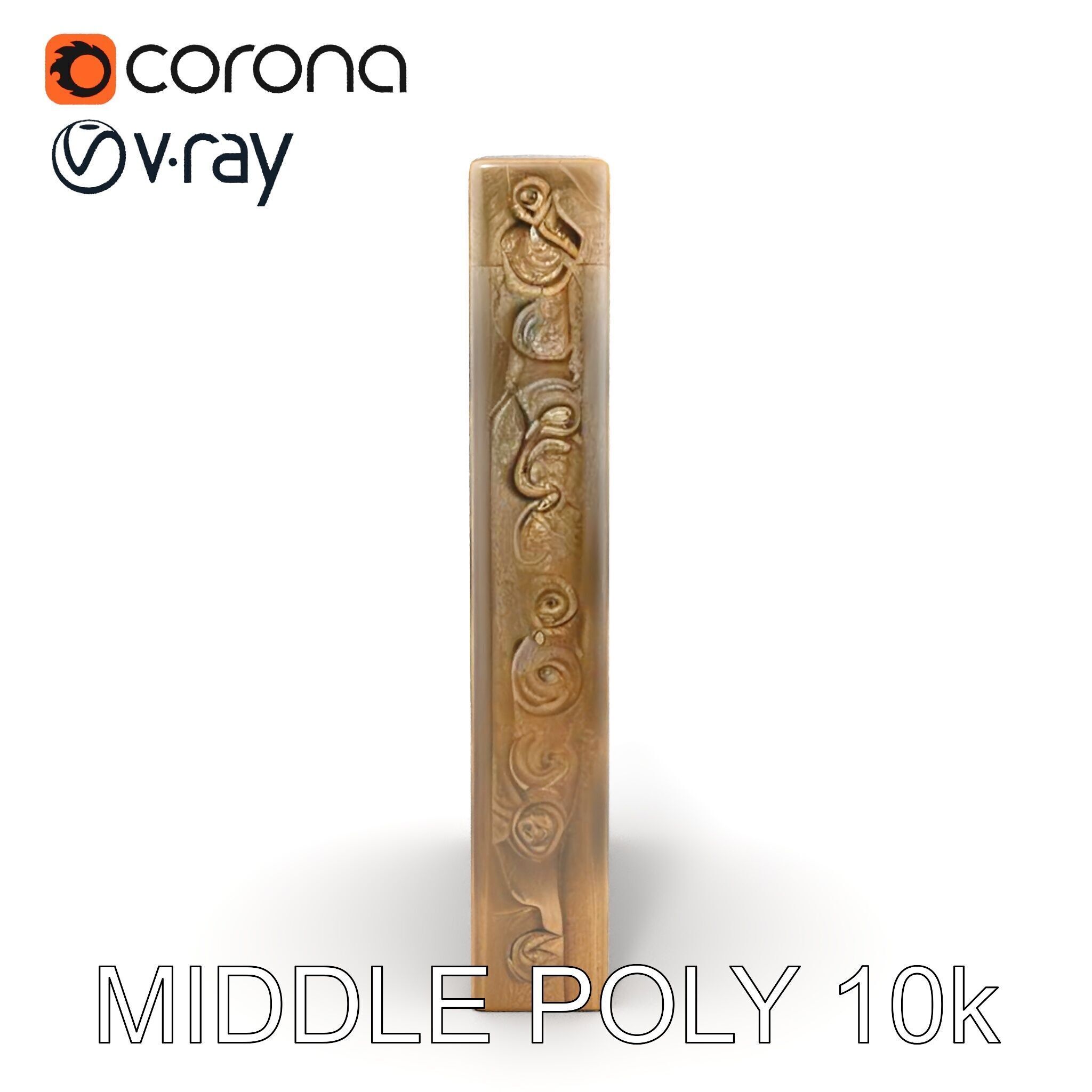 Medieval Wooden Door Model Pack Low-poly 3D model_6