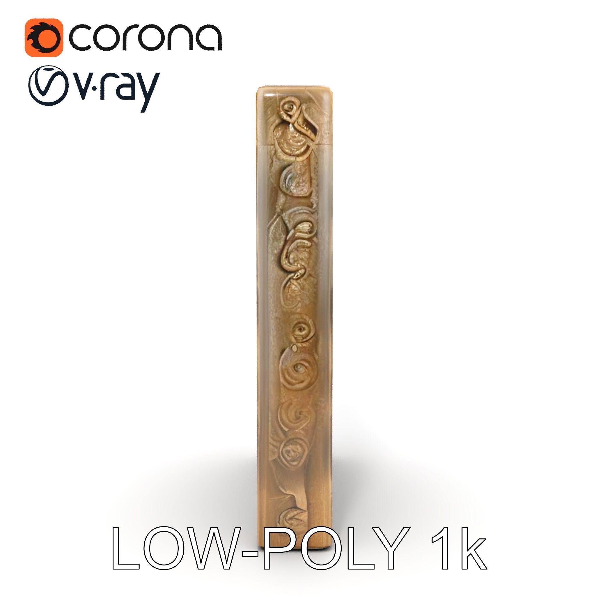 Medieval Wooden Door Model Pack Low-poly 3D model_20