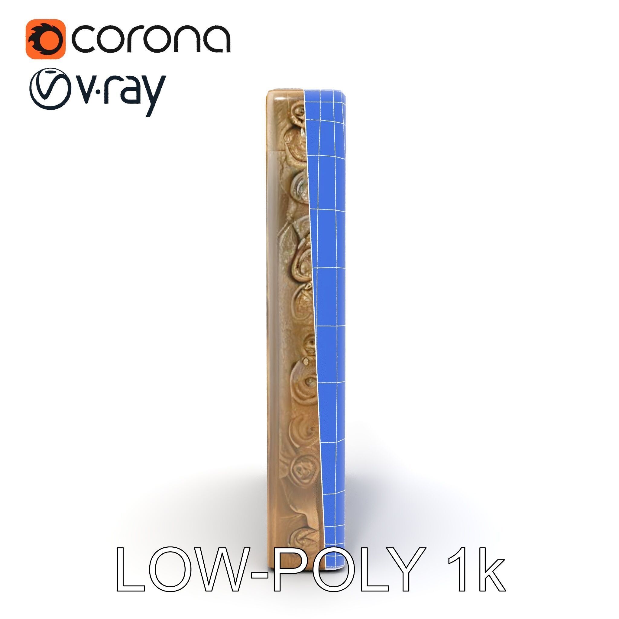 Medieval Wooden Door Model Pack Low-poly 3D model_26