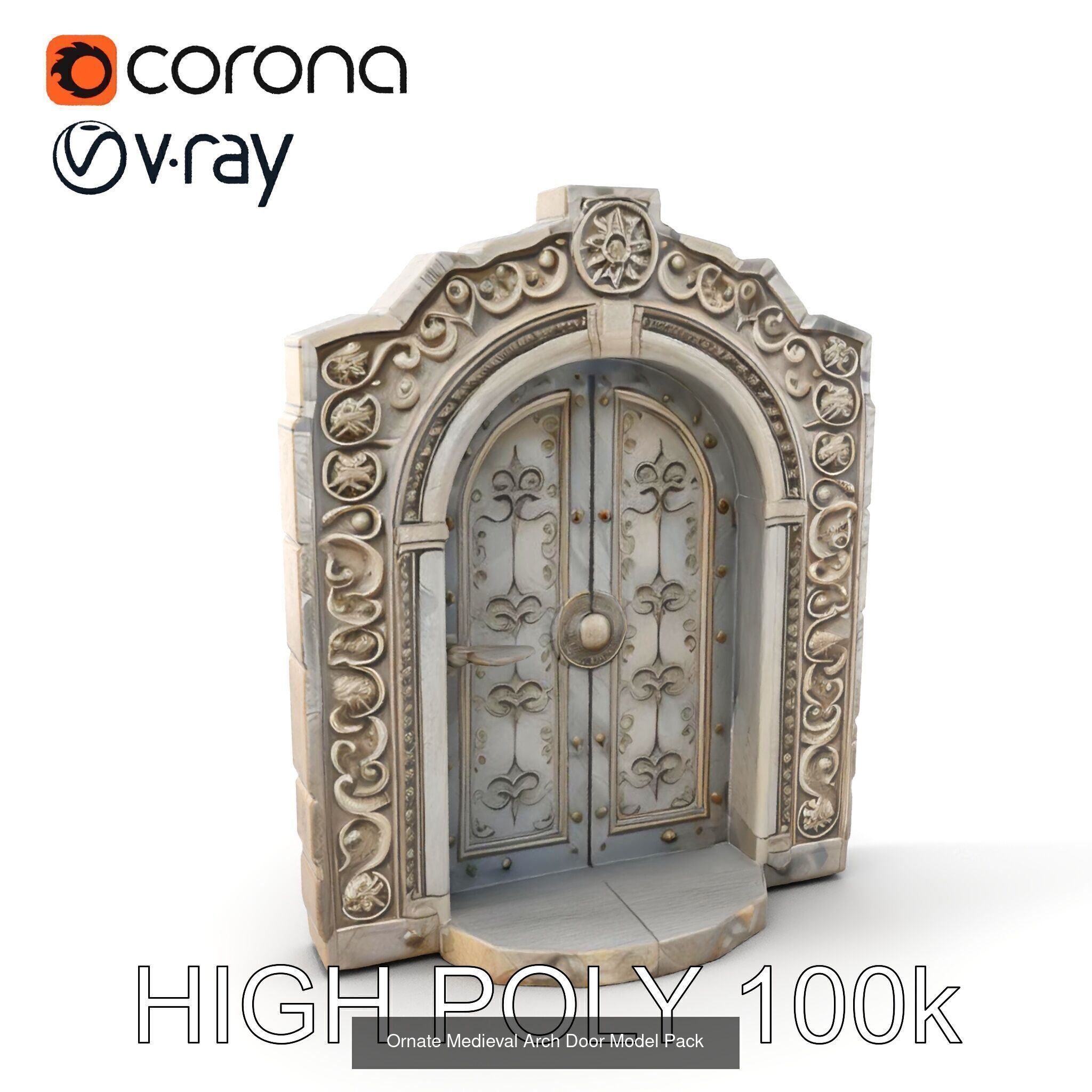 Enchanted Stone Doorways  3D Model Collection_28