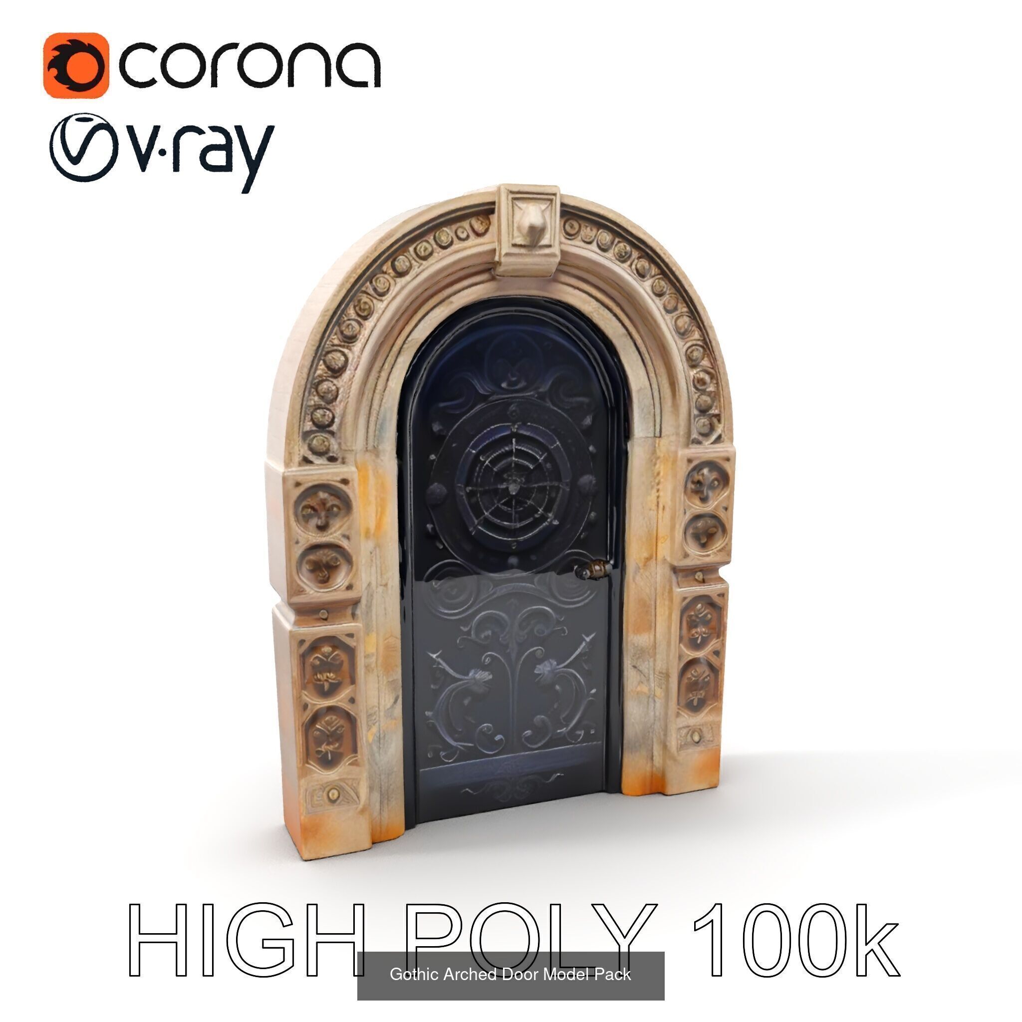 Enchanted Stone Doorways  3D Model Collection_41