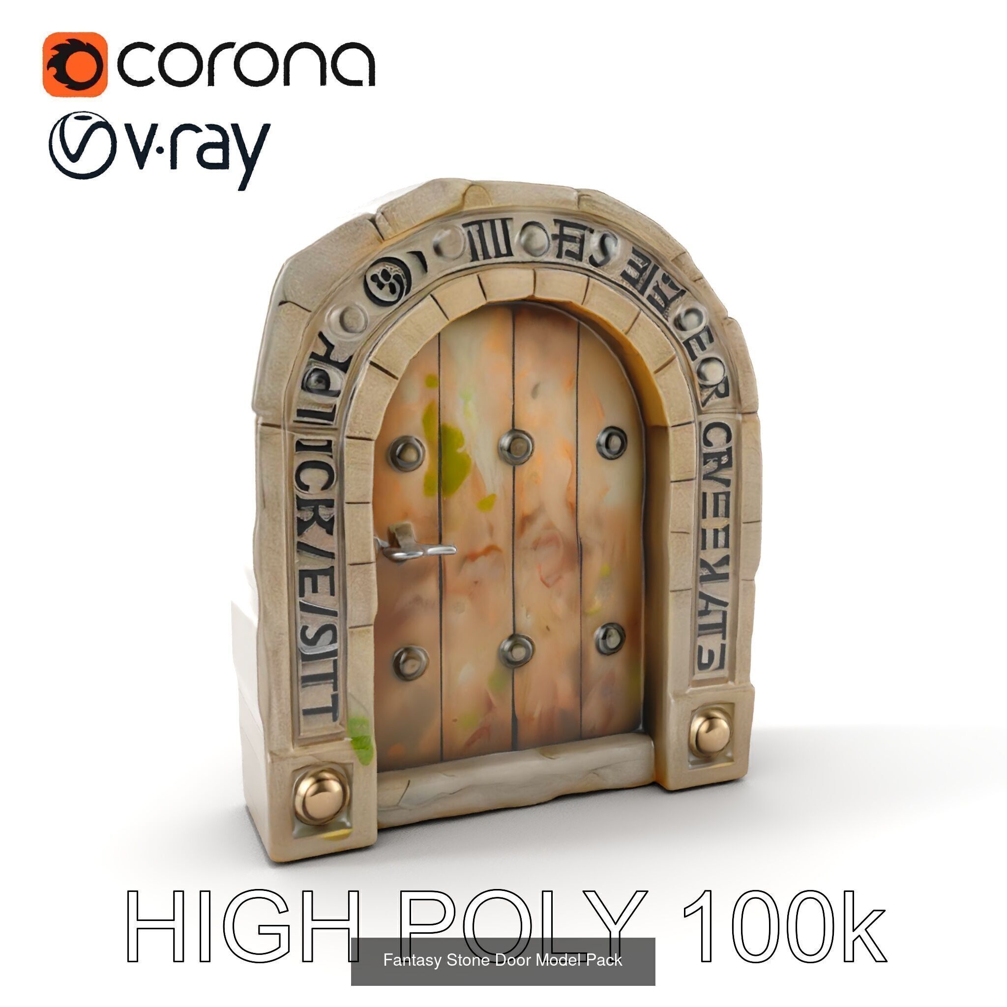 Enchanted Stone Doorways  3D Model Collection_38