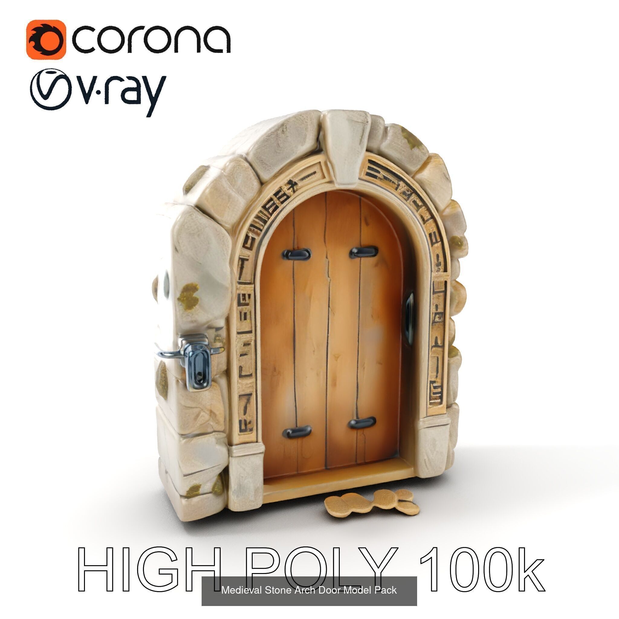 Enchanted Stone Doorways  3D Model Collection_33