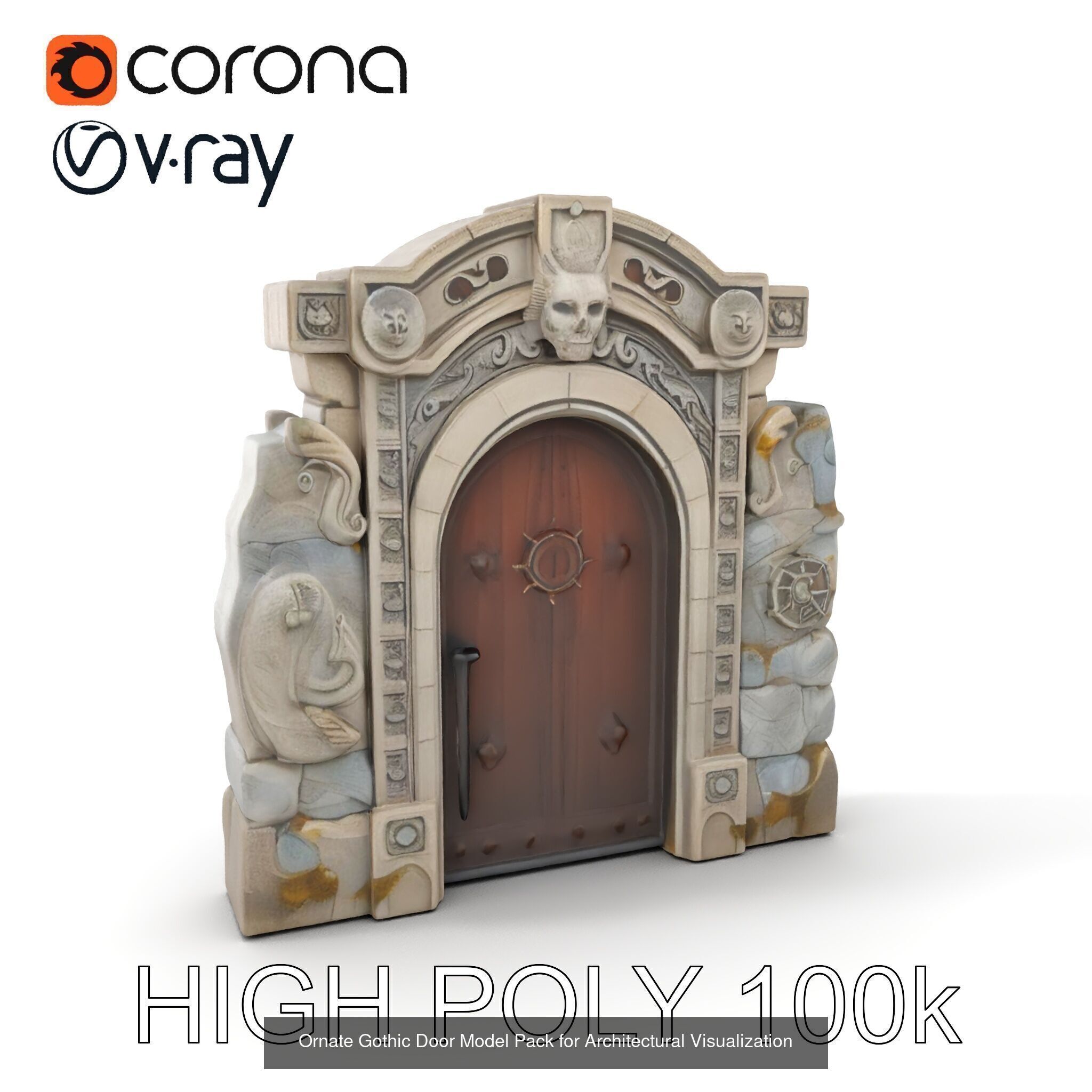 Enchanted Stone Doorways  3D Model Collection_30
