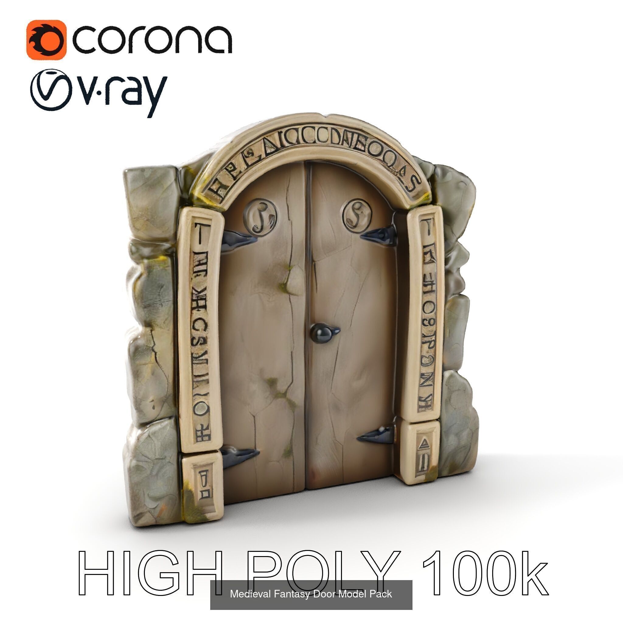 Enchanted Stone Doorways  3D Model Collection_36