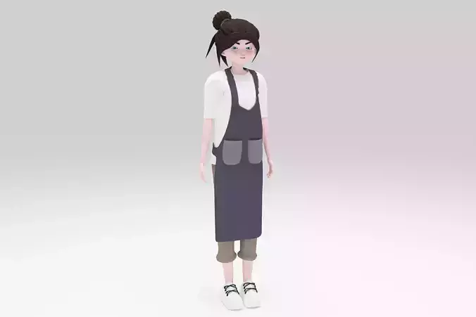 Character Len RIgged Game Ready