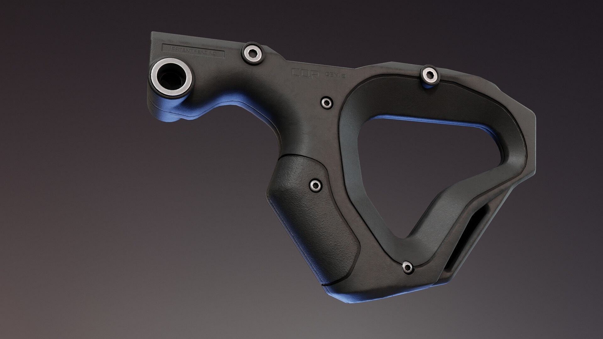 CQR Gen 2 AR Stock and Grip Low-poly 3D model_4