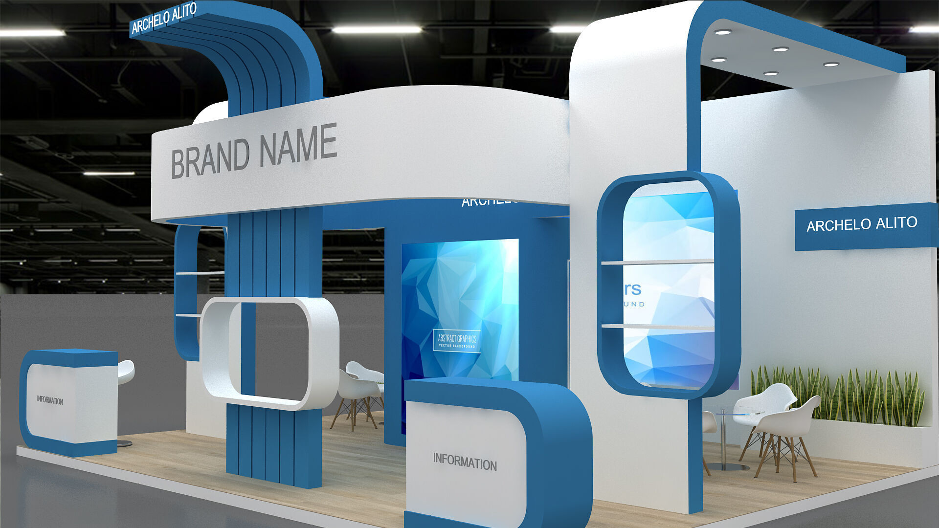 exhibition 3d stall 3D model_3